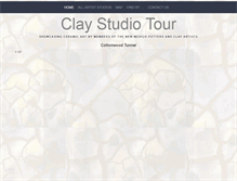 Tablet Screenshot of claystudiotour.com
